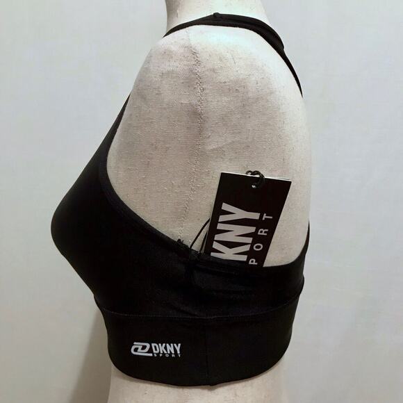 DKNY NWT Black Sports Bra Women XS - Picture 4 of 12